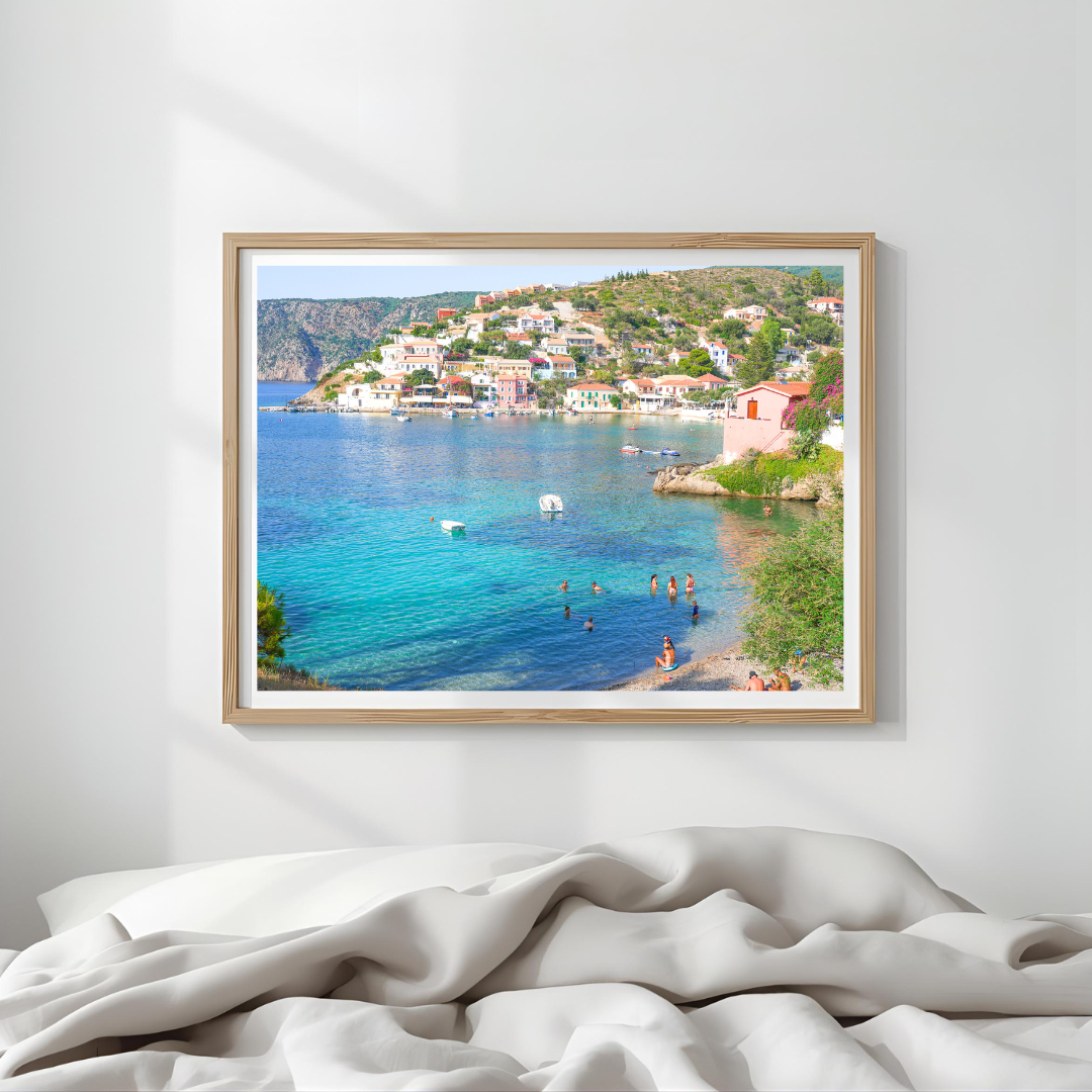 Assos Town Wall Art Print