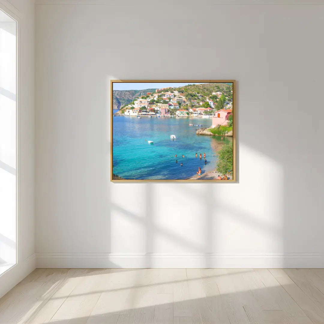 Assos Town Wall Art Print Kamalia Studio