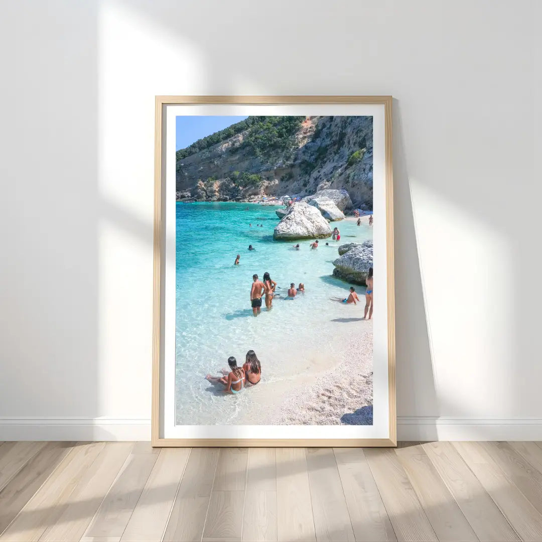 Baunei Coast Wall Art Print Kamalia Studio