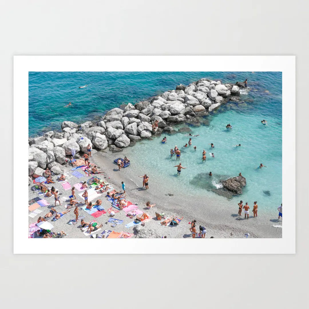 Capri Landscape Wall Art Print Kamalia Studio