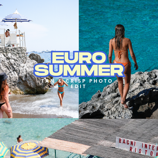 Grainy Tan Photo Preset Edit: Beach Presets for Lightroom