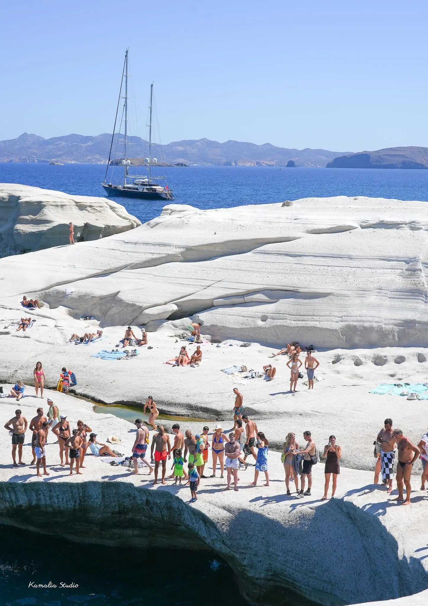 Sarakiniko Wall Art Print Kamalia Studio