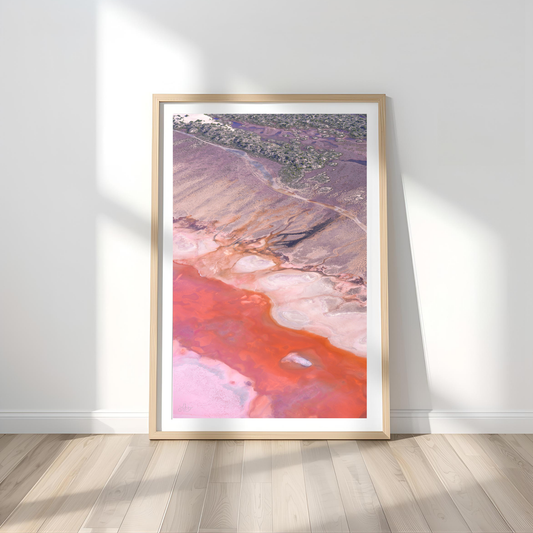 Pink Lake II Wall Art Print Kamalia Studio