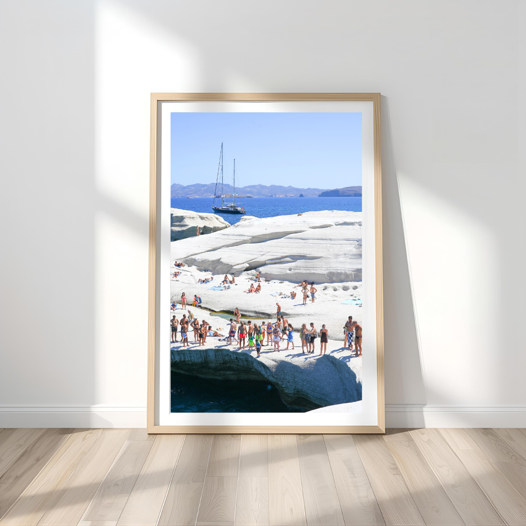 Sarakiniko Wall Art Print Kamalia Studio