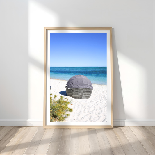 Turquoise Bay Wall Art Print Kamalia Studio