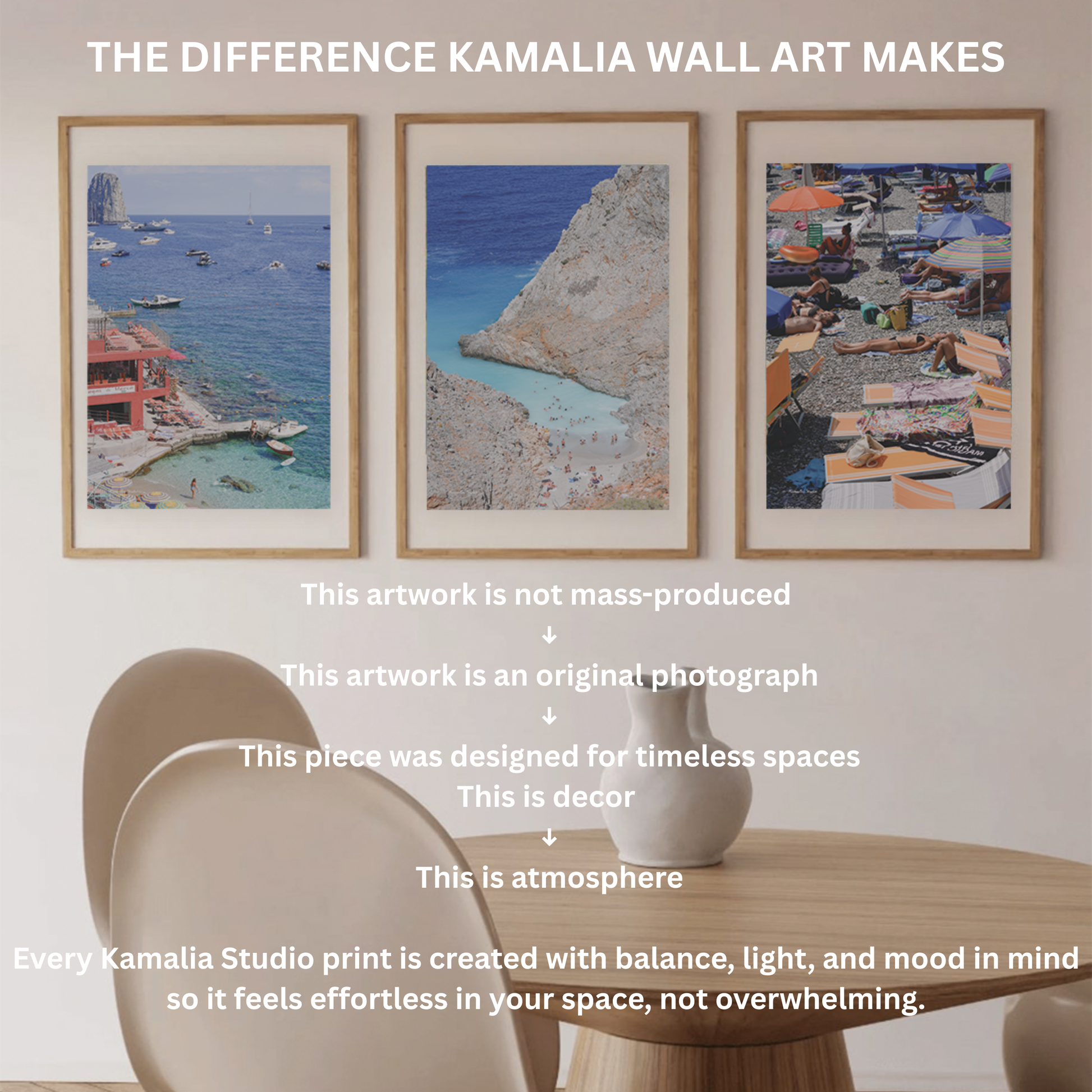 Capri Landscape Wall Art Print Kamalia Studio