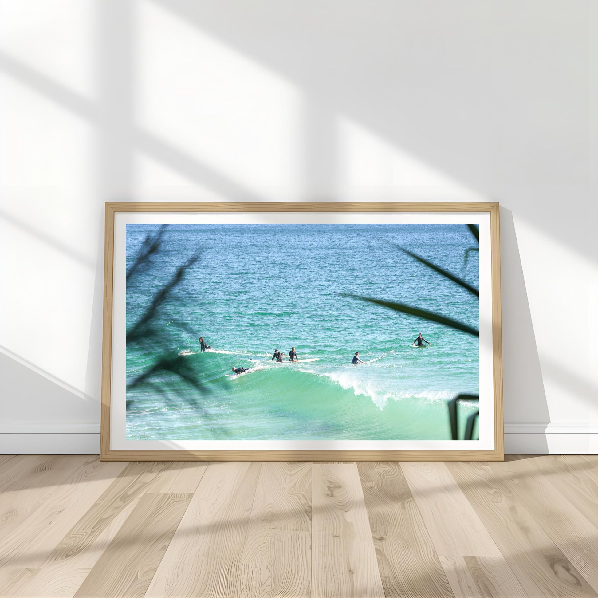 Surfers Wall Art Print Landscape Kamalia Studio