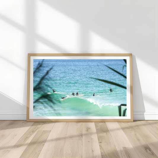 Surfers Wall Art Print Landscape Kamalia Studio