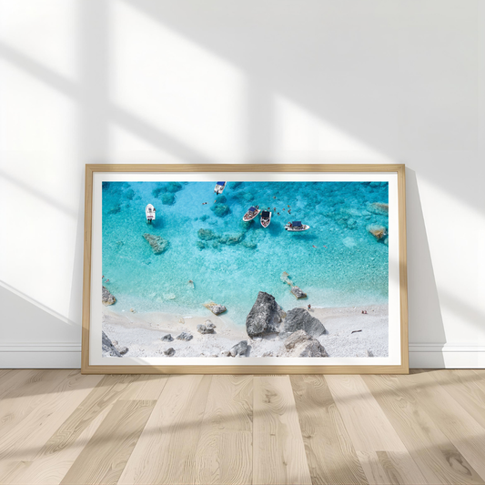 Zakynthos II Landscape Wall Art Print Kamalia Studio
