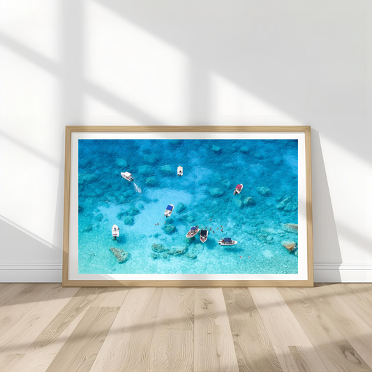 Zakynthos I Landscape Wall Art Print Kamalia Studio