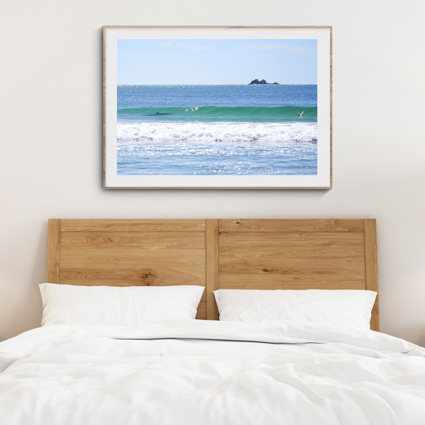 Nguthungulli Dolphin Wall Art Print Landscape Kamalia Studio