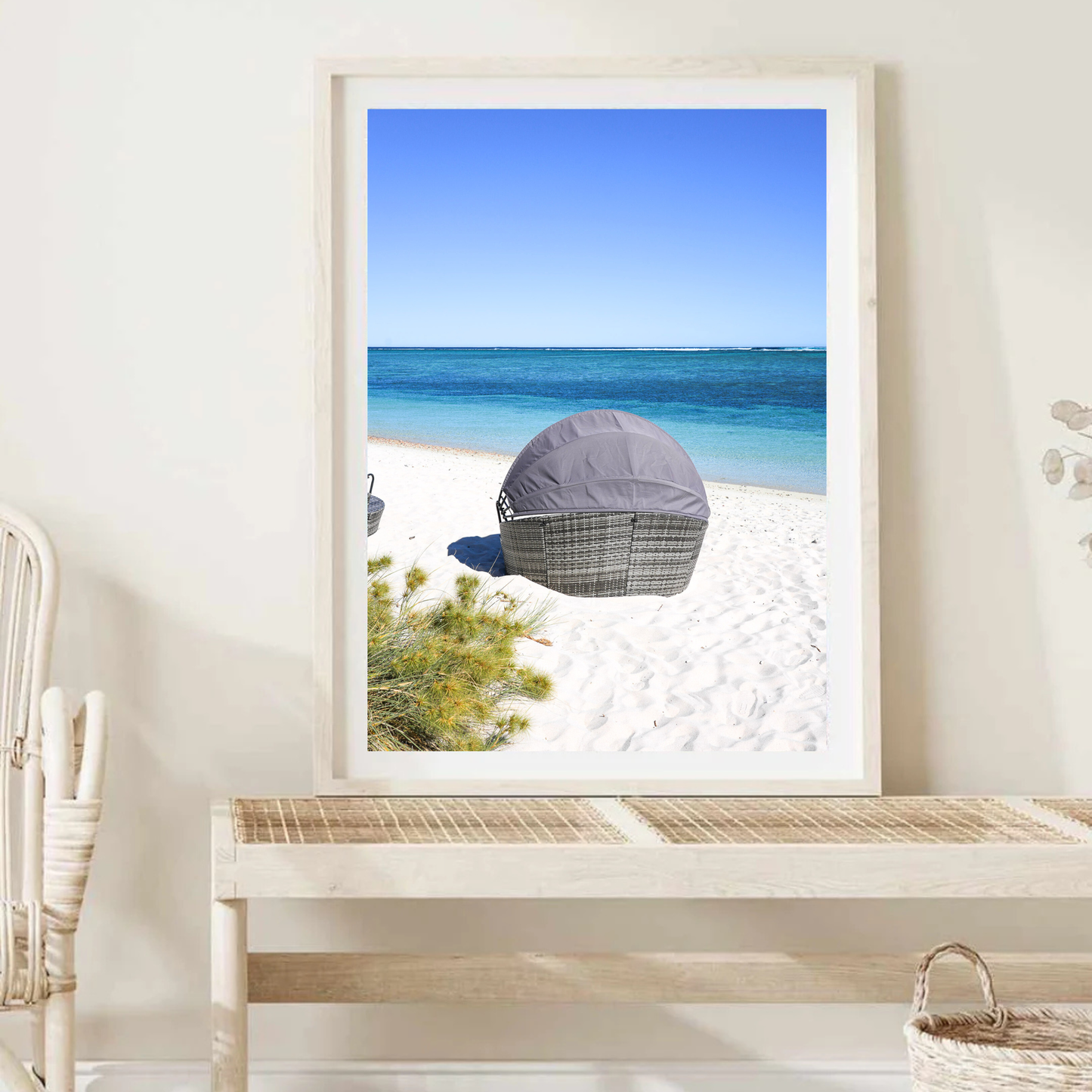 Turquoise Bay Wall Art Print Kamalia Studio