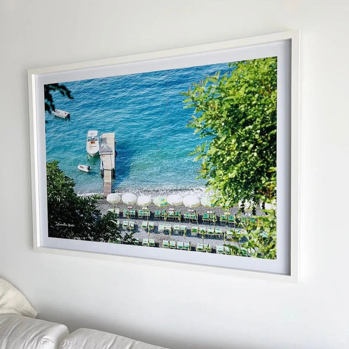 Miramalfi Landscape Wall Art Print Kamalia Studio