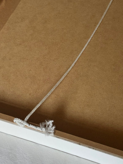 Covered with Glass + Premium Acrylic with an acid-free backing board, ready to hang. Rigid String attached to back.