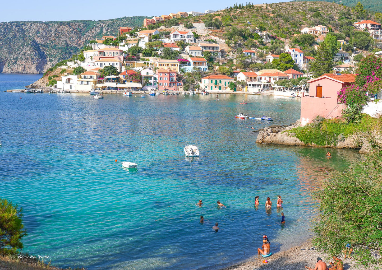 Assos Town Wall Art Print