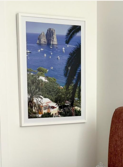 We use premium Australian oak to frame our art, then it is sealed under low reflective glass with an acid-free backing board.
