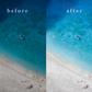 Bright Ocean Photo Preset Edit: Santorini Lightroom Presets | Blue Water, White Villas & Tan Skin | Greek Island Beach Filters