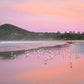 Pink Sky Landscape Wall Art Print Kamalia Studio