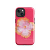 Moon Hibiscus Phone Case in Hot Pink