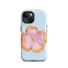Moon Hibiscus Phone Case in Artic Blue