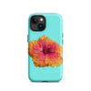 Tropical Hibiscus Phone Case no.2 in Aqua
