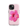 Pink Tropical Hibiscus Phone Case no.2 in Himalayan Pink