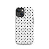 White Polka Dot Phone Case Without Magnet
